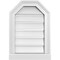 Ekena Millwork Octagonal Top Surface Mount PVC Gable Vent w/ 2"W x 2"P Brickmould Sill Frame, 14"W x 20"H GVPOT14X2003SF - alternate 1